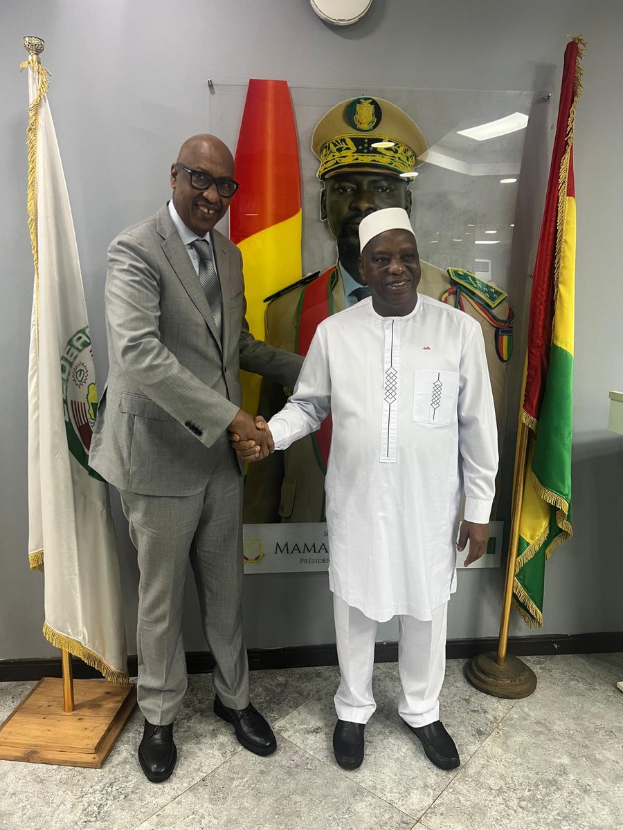L’Ambassadeur <a href="/NyaruhiriraD/">Amb. Désiré Nyaruhirira</a>, Chef de la Mission électorale de la #Francophonie, a été reçu le vendredi 26 décembre par le Dr Morrissanda Kouyaté, Ministre des Affaires étrangères de la #Guinée.

Les échanges ont porté sur les préparatifs de l’élection présidentielle du 28
