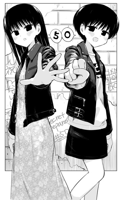 発売中のコミックヘヴンに『ないしょの予習』第50話が掲載されてます!!
扉ページは連載50回目を祝して(?)ヒロイン2人に革ジャン来てもらいました。
ホースハイドとシープスキンの質感の違いをこだわりました😎 