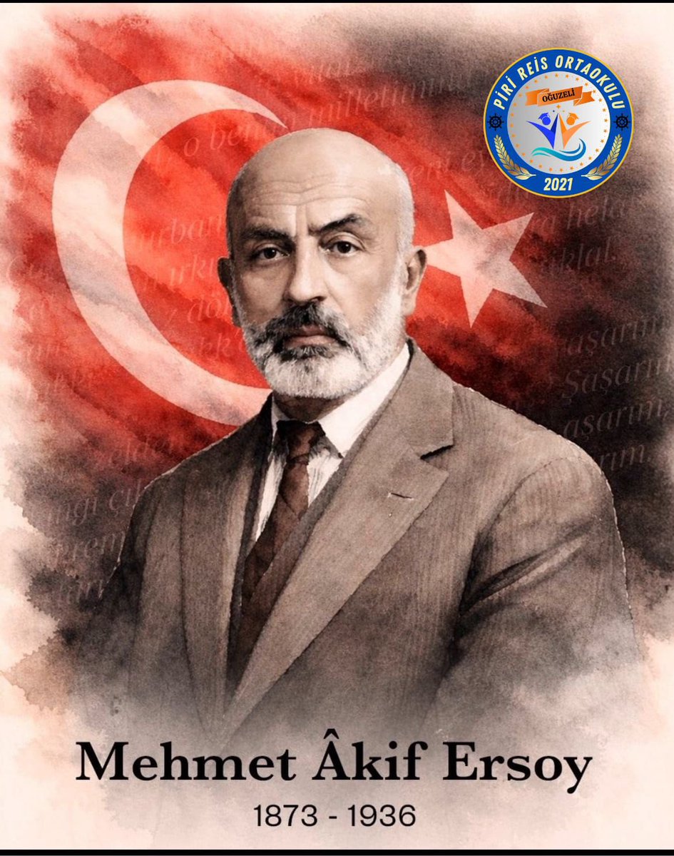 Şanlı bayrağımızın göklerde dalgalanmasına anlam katan, İstiklâl Marşımızın yazarı,  büyük şair Mehmet Âkif Ersoy'u vefatının 89. yıl dönümünde saygı ve rahmetle anıyoruz. 🇹🇷
<a href="/Gaziantep_MEM/">Gaziantep İl Millî Eğitim Müdürlüğü</a> <a href="/Oguzeli_mem/">Oğuzeli İlçe Milli Eğitim Müdürlüğü</a> <a href="/MustafaBozgyk27/">Mustafa Bozgeyik</a> <a href="/YusufALCIK/">Yusuf ALÇIK</a> <a href="/Tcskl0/">Tolga Çelik</a>