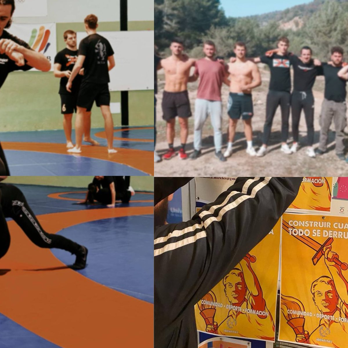 🤼 Seminario de lucha grecorromana.

🗣️ Coloquio acerca de la idea de Europa. 

👩‍🎓 Presencia y propaganda en la UIB.

📣 Presencia y propaganda continua en las calles de Palma. ( 📰 Difusión en medios locales: ultimahora.es/noticias/palma…)

⬇️