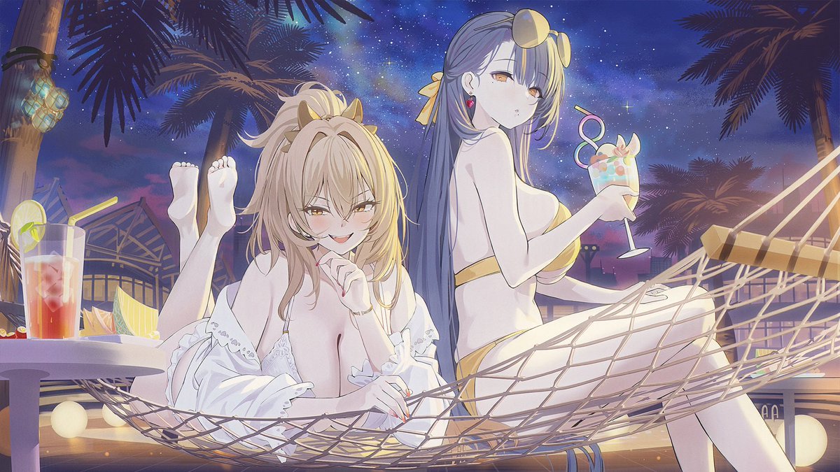 koba_mami's tweet image. 🏝️🍹🩷Lion and Trafalgar
#アズールレーン
#AzurLane