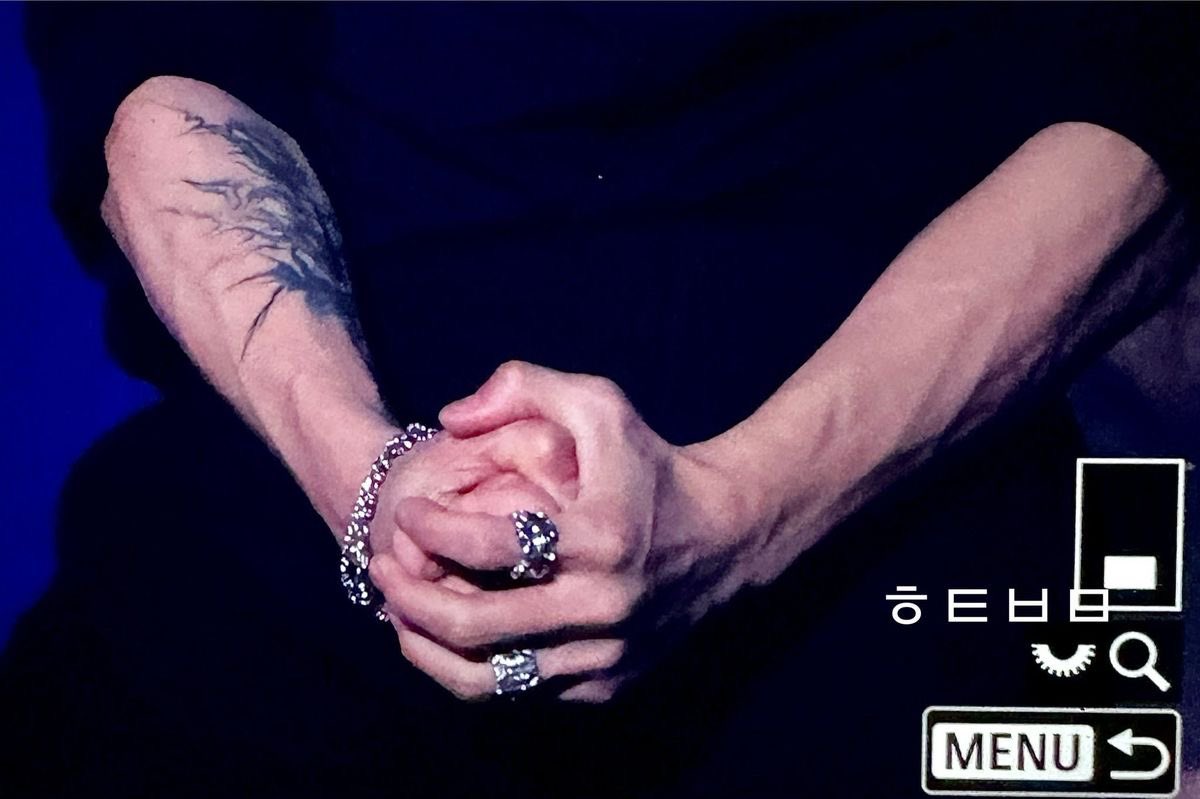 one year ago today his tattoo was revealed to us and i never had a sane day again