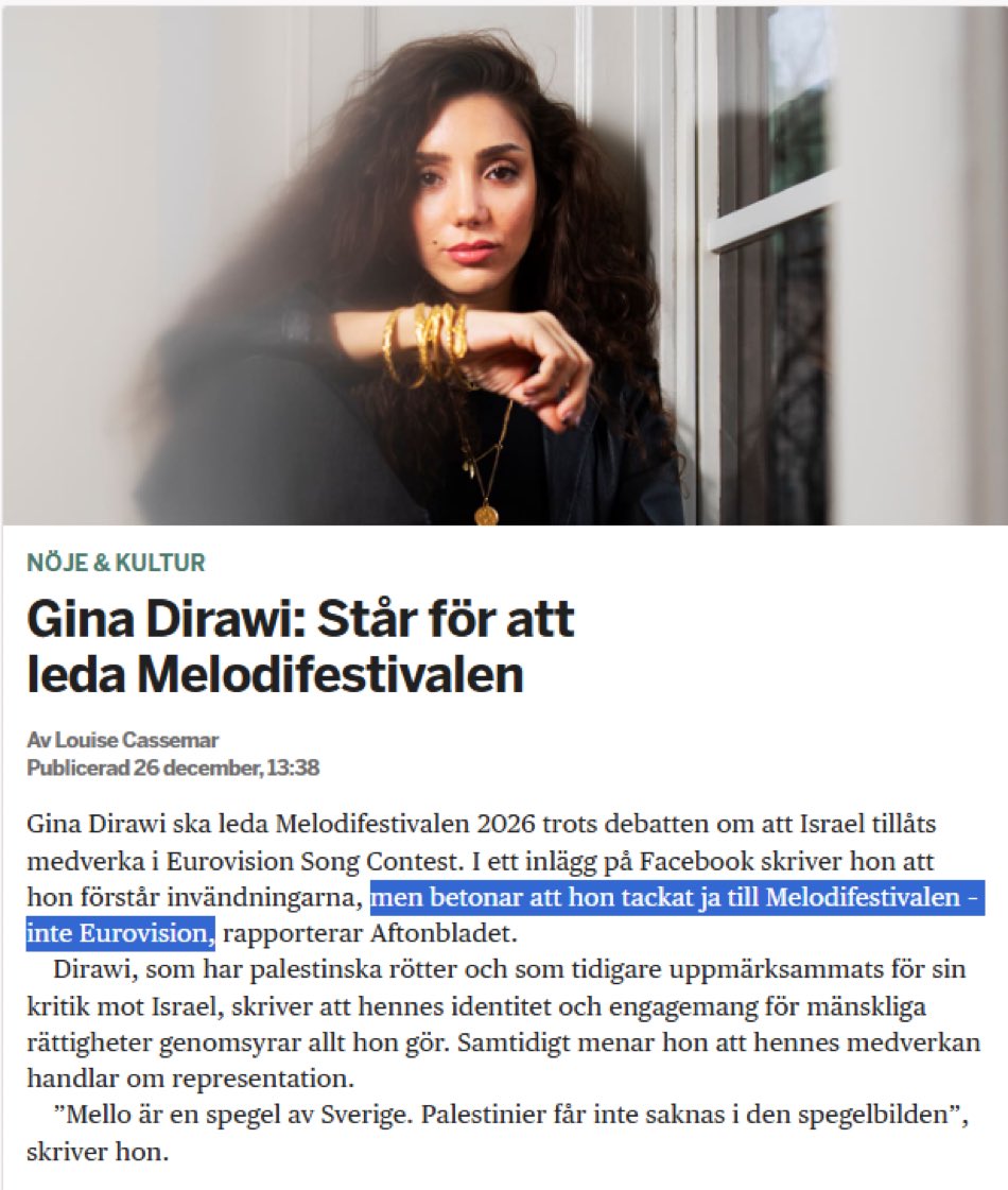 PeterOlsson's tweet image. Valet av Dirawi säger så mycket om SVT. Starka krafter i huset vill helst bojkotta Eurovision pga Israels medverkan, men det får man inte, så för att kompensera väljer man en etablerad Israelhatare till programledare.