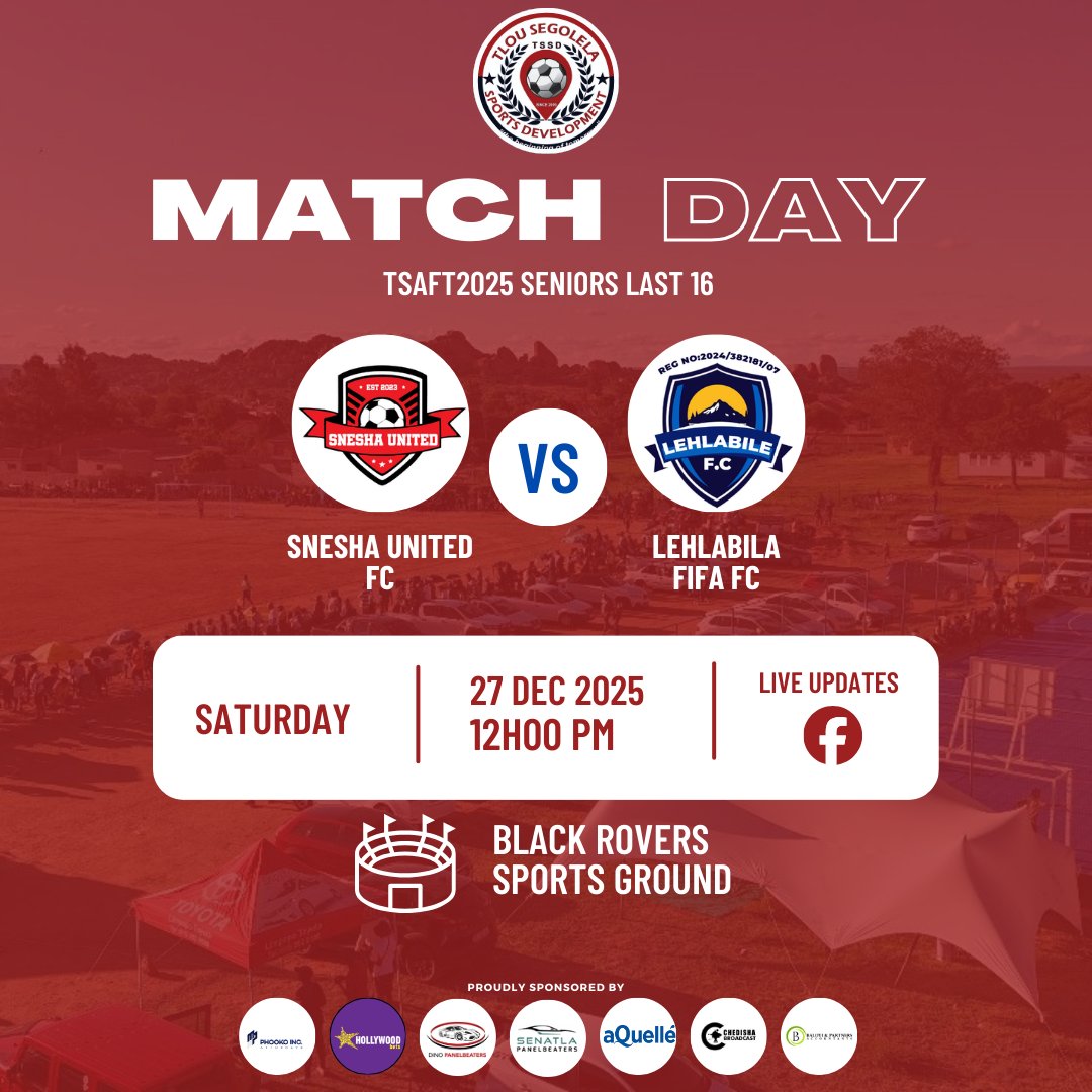 TeamTSSD's tweet image. TSAFT2025 | DAY 13 MATCHDAY

It’s Day 13 of TSAFT2025, and the action keeps getting better.

We kick off the day by wrapping up the U21 Quarterfinals. After that, we shift gears to the Senior Division Last 16,

#TSAFT2025 #Day13