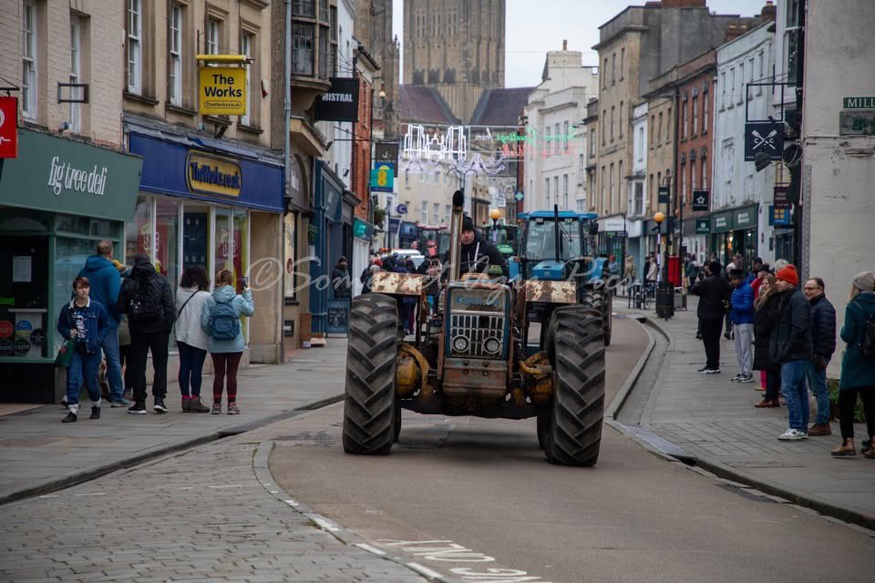 Boxing Day tractor run 

Wells high street