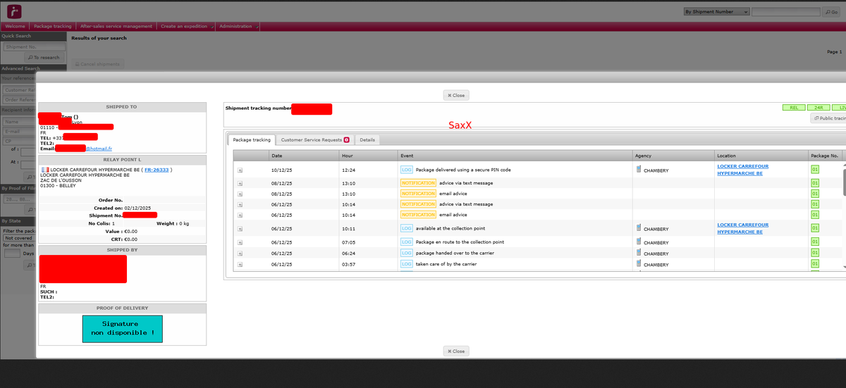 _SaxX_'s tweet image. 🚨🔴CYBERALERT 🇫🇷FRANCE🔴 | Mondial Relay et Colis Privé piratés... Au total 25M de données personnelles dans les mains de cybercriminels... ⤵️

Vivement que 2025 se termine... JPP ! 

Encore une nouvelle cyberattaque sur 2 géants de la livraison à domicile et en point relais...…