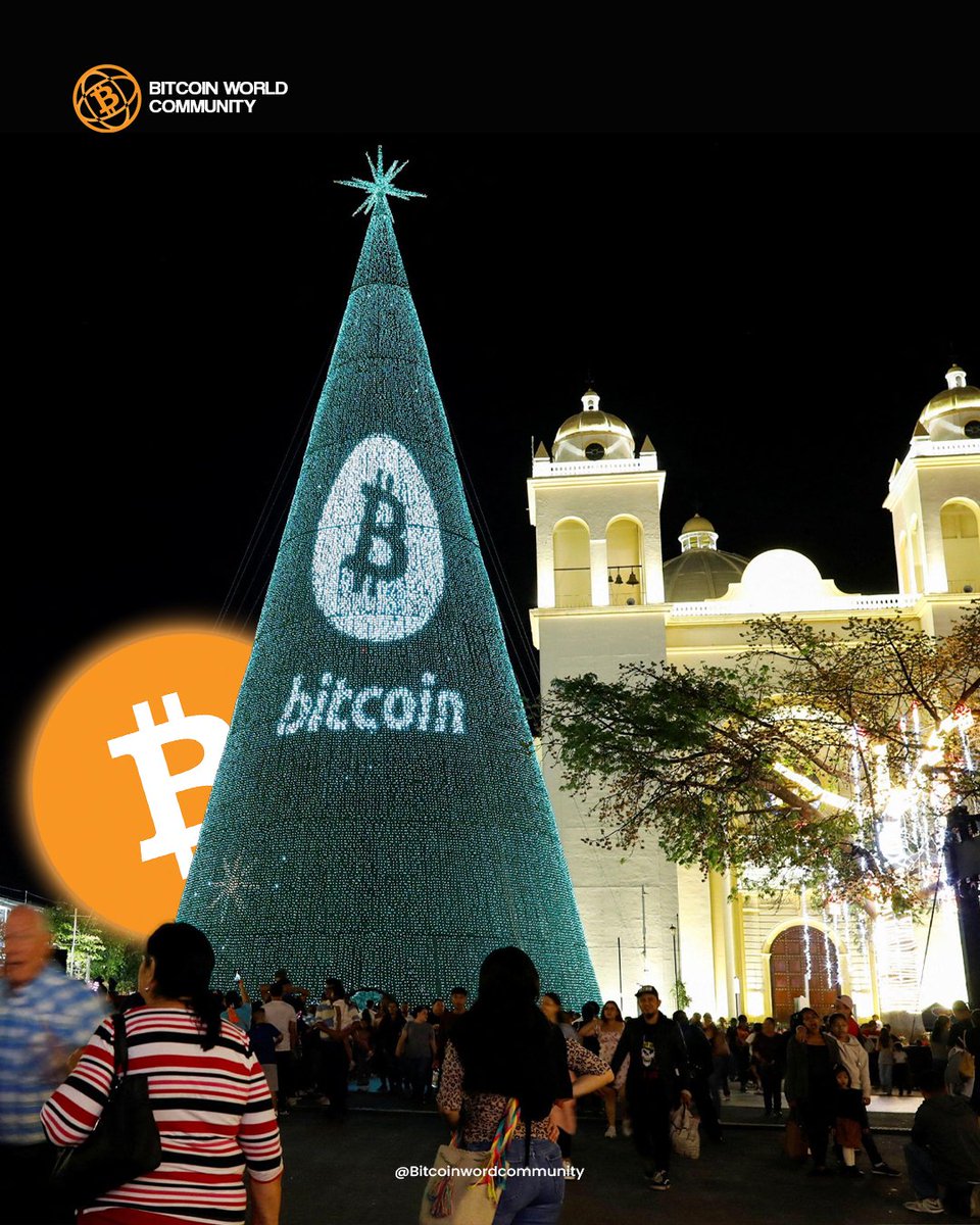 Bitcoinworldcom's tweet photo. Natal Bitcoin di El Salvador menjadi bukti adopsi kripto di dunia nyata.

#BitcoinWorldCommunity #Bitcoin #BitcoinChristmas #ElSalvador https://t.co/ZH20dqIpo5