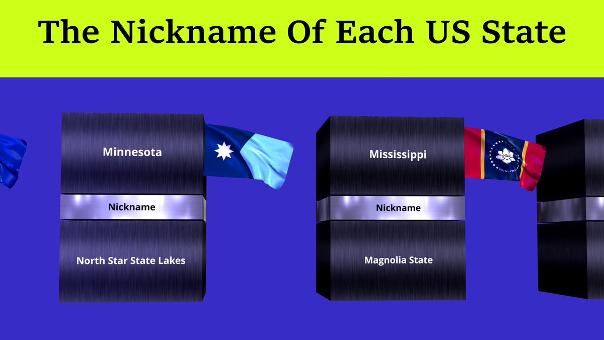 ROLLGRAPH's tweet image. The Nickname of Each US State
Watch it Here: 👇
youtu.be/vmKjBpQWm0Y

#usa #America #rollgraph