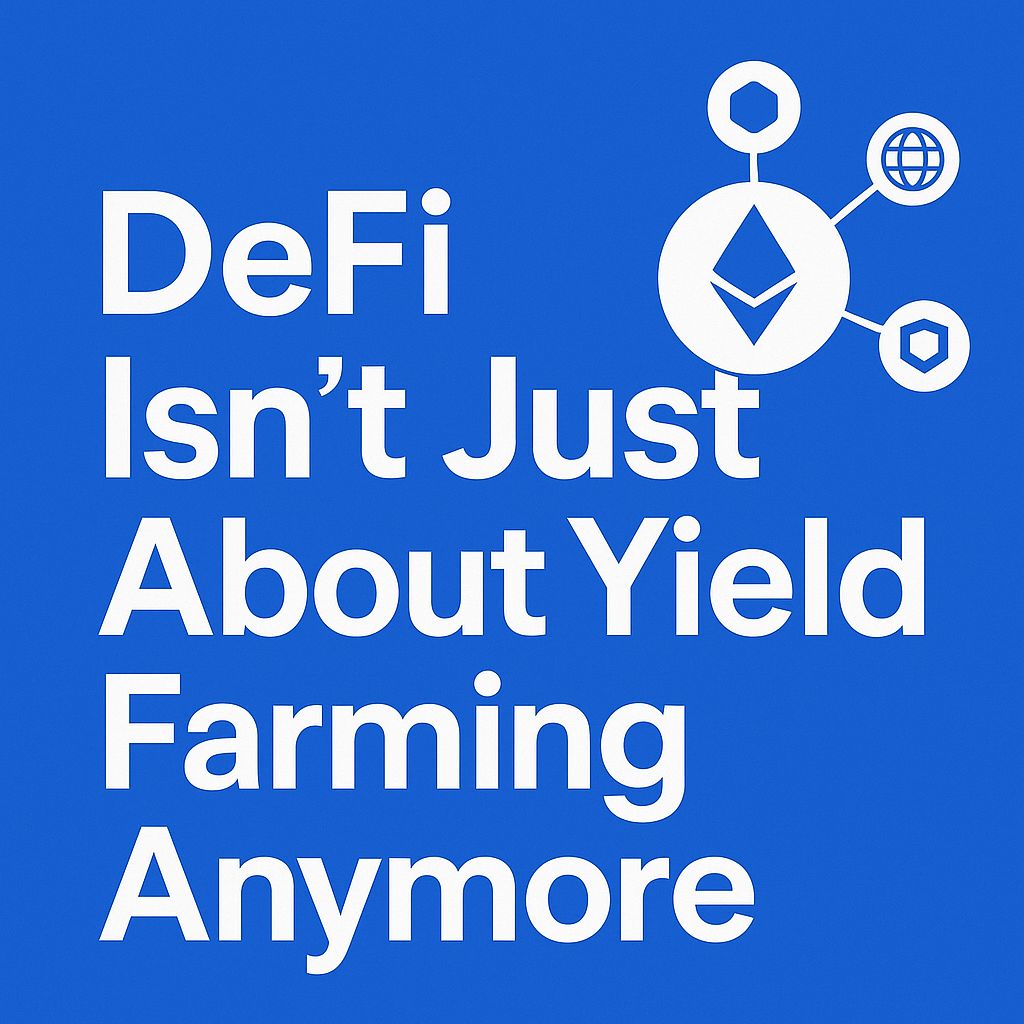 Abstract_web3's tweet image. DeFI ISN'T JUST ABOUT YIELD FARMING ANYMORE.Let’s Talk Real Use Cases &amp;amp; Trends in 2025 .
DeFi has evolved from high-APY farming to structured, composable finance.  
Protocols are maturing. Capital is smarter.  
Let’s break down what matters now...
[Thread🧵]