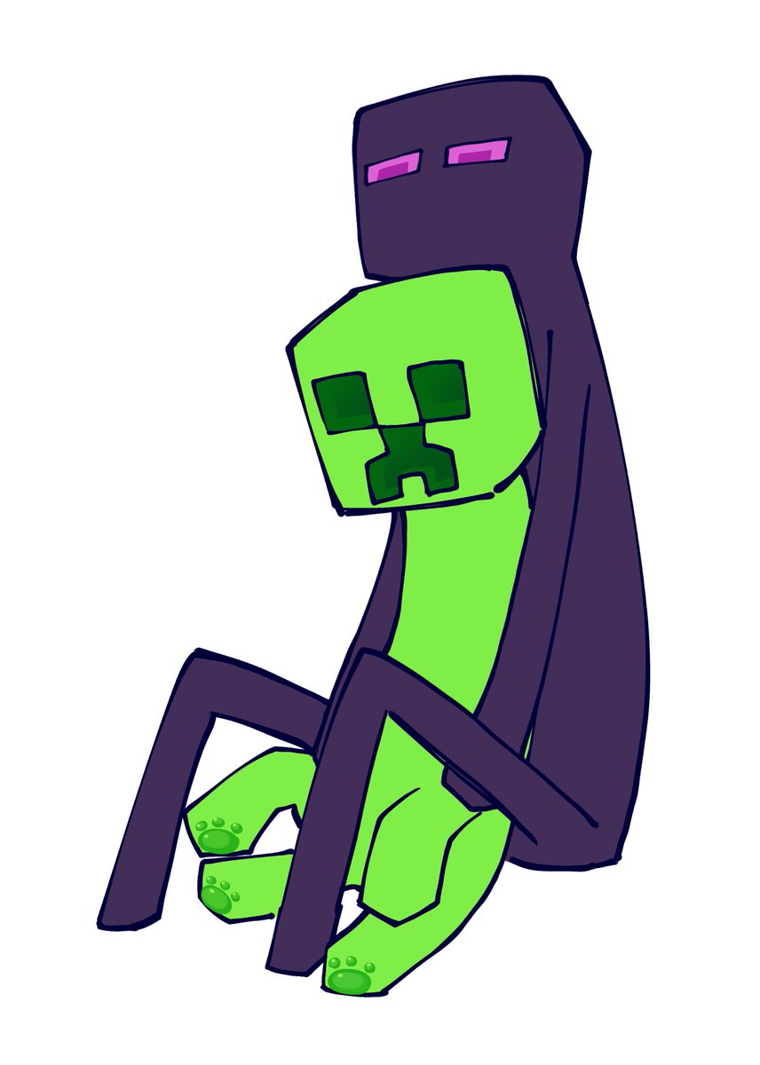 S_N_I_4's tweet image. Quick drawing #minecraft