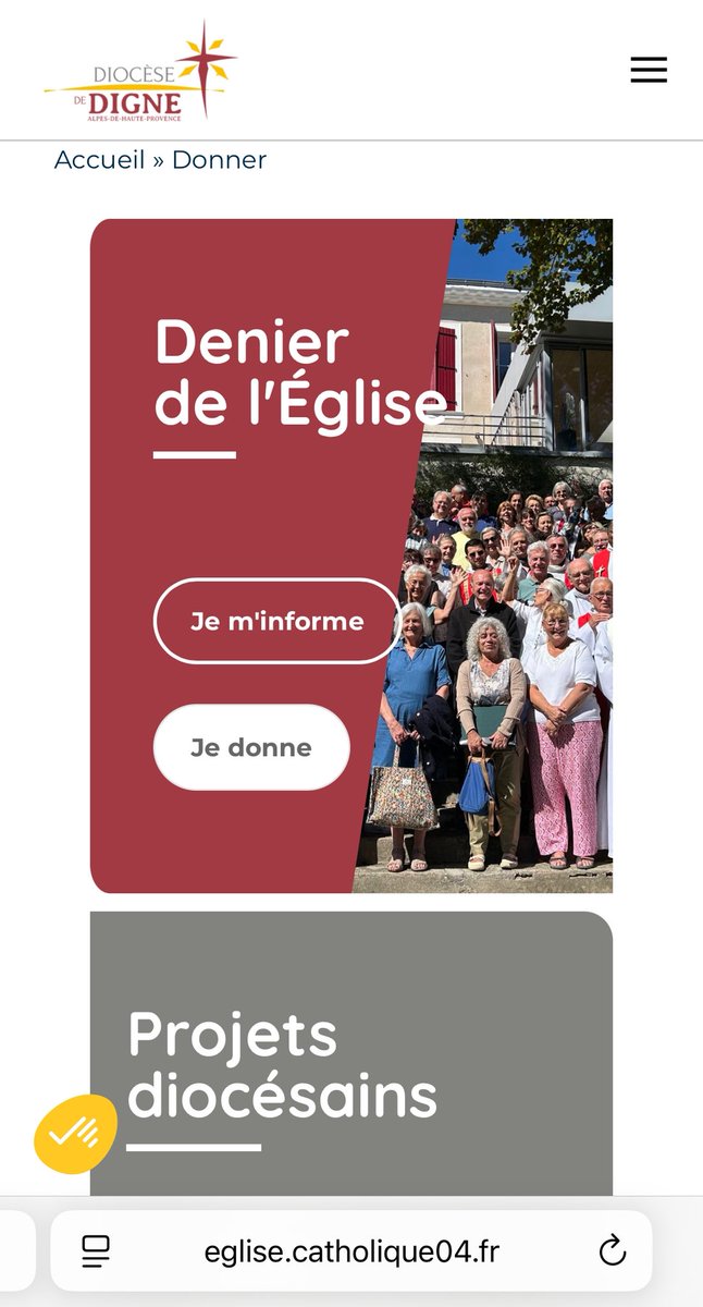 EGobilliard's tweet image. Le nouveau site internet du diocèse de Digne est arrivé ! Venez le visitez ici : eglise.catholique04.fr
La dernière page de ce diaporama est particulièrement belle et utile à vous qui cherchez à qui donner avant le 31 décembre !