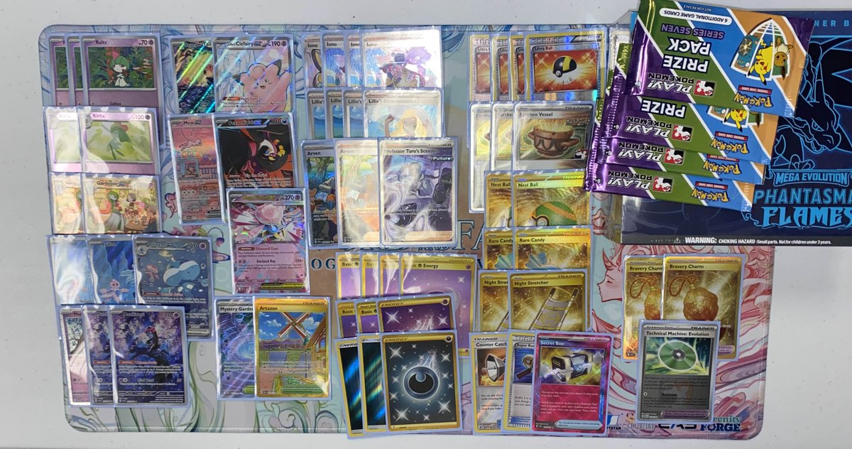 won a win-a-etb local today with gardevoir 🥰

W Slaking-ex/Pidgeot-ex
W Ninjask/Shedinja
W TeraBox
W Gardevoir-ex