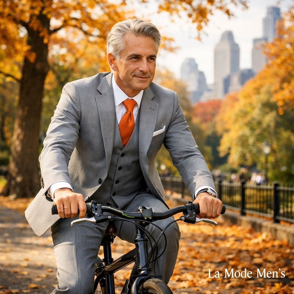 LaModeMens1's tweet image. Style in motion. Confidence on wheels. Autumn elegance in Central Park. 🚴‍♂️🍂
#LaModeMens #MensStyle #FallFashion #CyclingLife #EleganceInMotion #NYCStyle