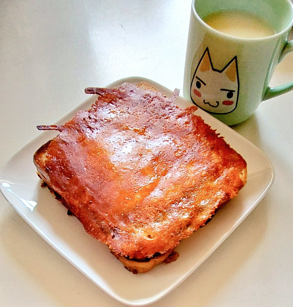 「今日のランチ 『ときめきレシピ』1巻に掲載されてる『ウエスタンサンド』 チーズと」|華麗るうのイラスト