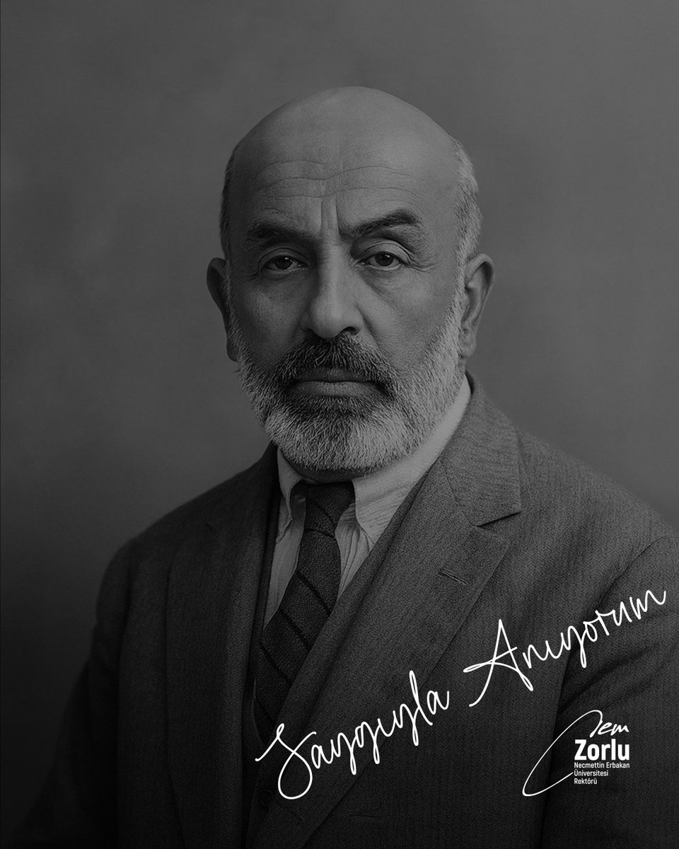 Allah’a dayan, sa’ye sarıl, hikmete râm ol;
Yol varsa budur, bilmiyorum başka çıkar yol.

Rahmetle, minnetle, saygıyla... #mehmetakifersoy