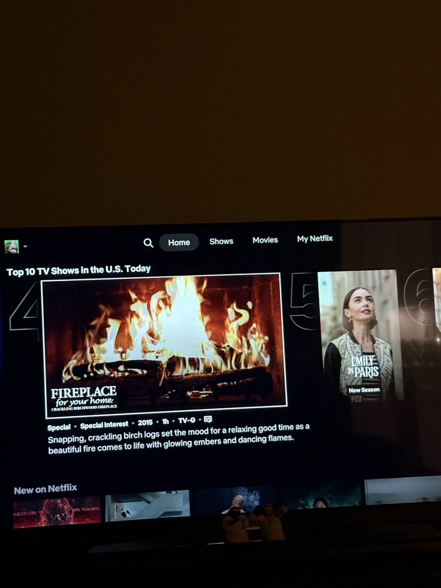 liam__bullock's tweet photo. Fireplace B roll out charting Emily in paris https://t.co/9VVzMiFNcL