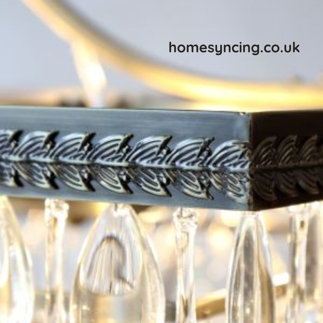 homesyncing's tweet image. This beautifully detailed chandelier brings timeless charm with its leaf-patterned metalwork and sparkling glass drops👉 homesyncing.co.uk
#HomeDecor #LightingDesign #Chandelier #InteriorInspo #HomeStyle #houseandhome #homeandgarden #beautifulhome