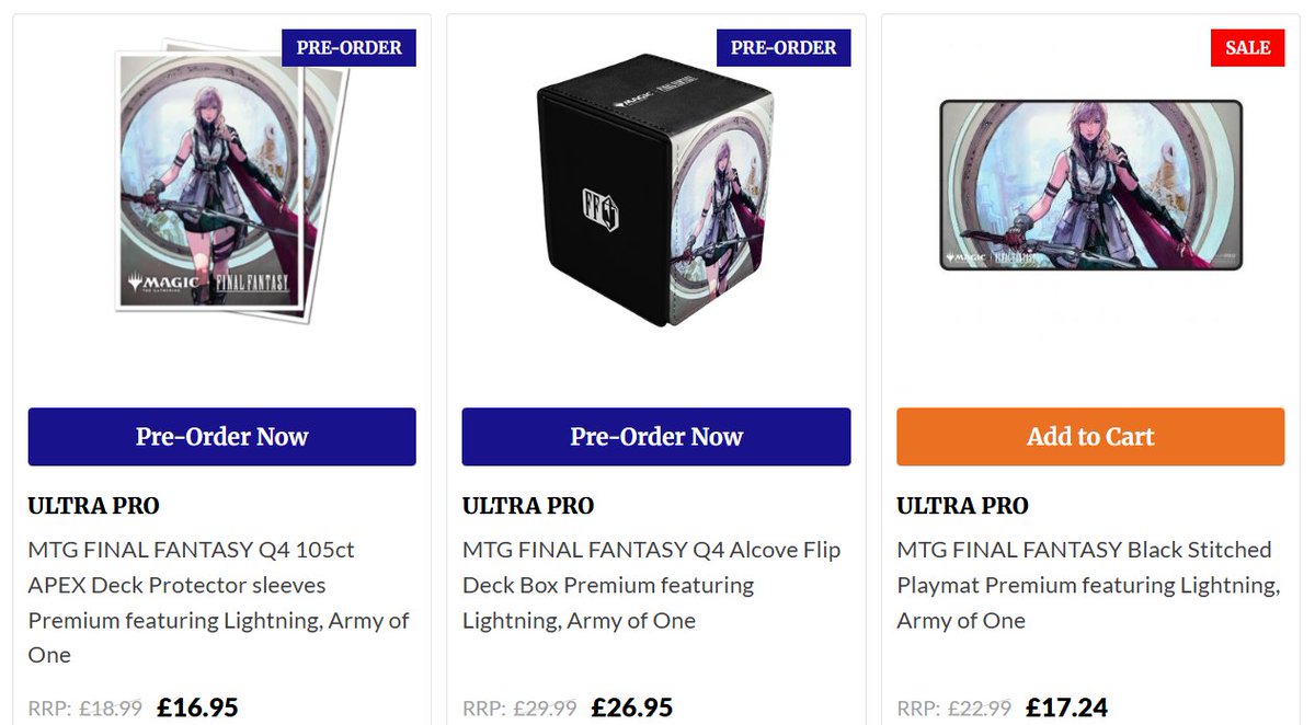 oh! 
Happy Boxing Day #FFTCG new mat, sleeves and deck box incoming :)