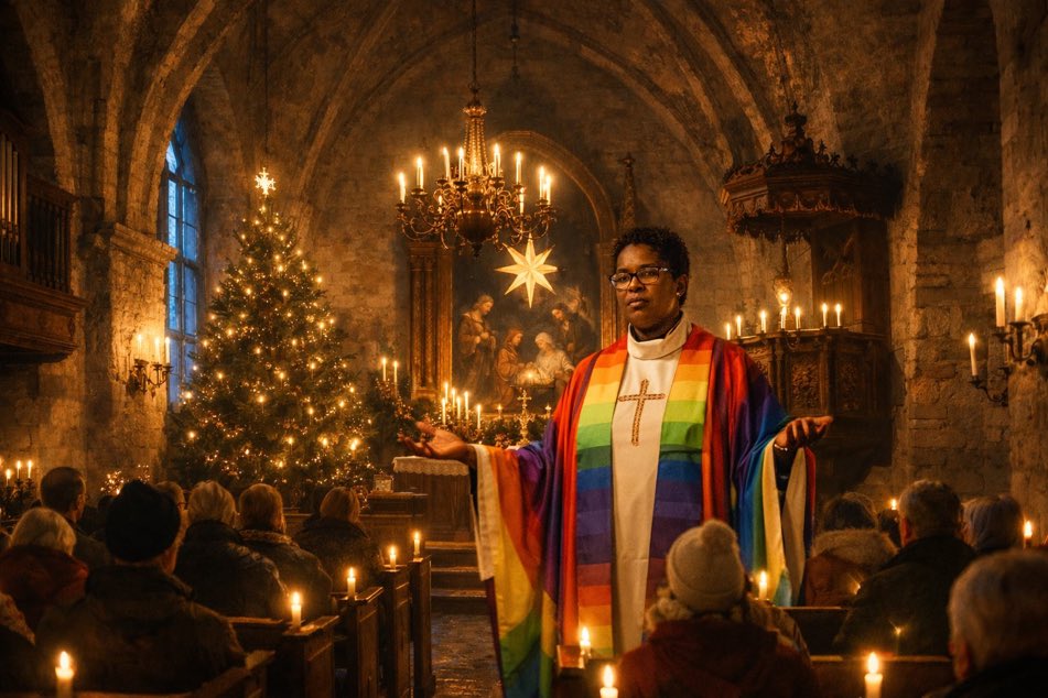 Klipp-&amp; klistra-Jönssons svavelosande upprördhet om en julotta som inte uppfyllde hans kravlista bildsattes av en AI-genererad bild
Samtidens kränkta barnslighet:högern förvanskar verkligheten efter deras tankar likt Tyskland 1933
Alltid någon annans fel &amp; spruckna speglar hemma