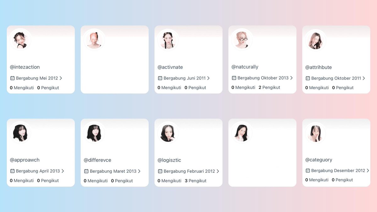 Angel; acc kosongan tweet media