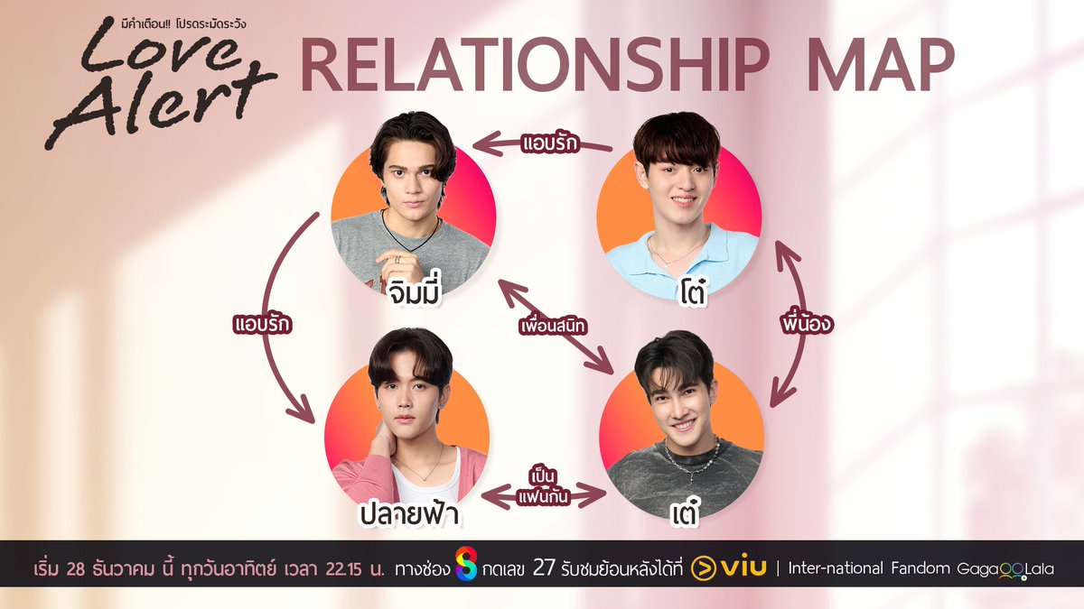 เพราะความรักมักไม่เป็นเส้นตรง... 🚨 เปิดผังความสัมพันธ์ที่อาจทำให้คุณต้องเตรียมใจ ใครเป็นใครใน #LoveAlert #มีคำเตือนโปรดระมัดระวัง ความรักมันซับซ้อน หรือใจคนกันแน่ที่ซับซ้อนกว่า?  เริ่มตอนแรก 28 ธันวาคมนี้ เวลา 22.15 น. ทาง #ช่อง8

📱 รับชมย้อนหลังได้ที่ #Viu
#ช่อง8กดเลข27