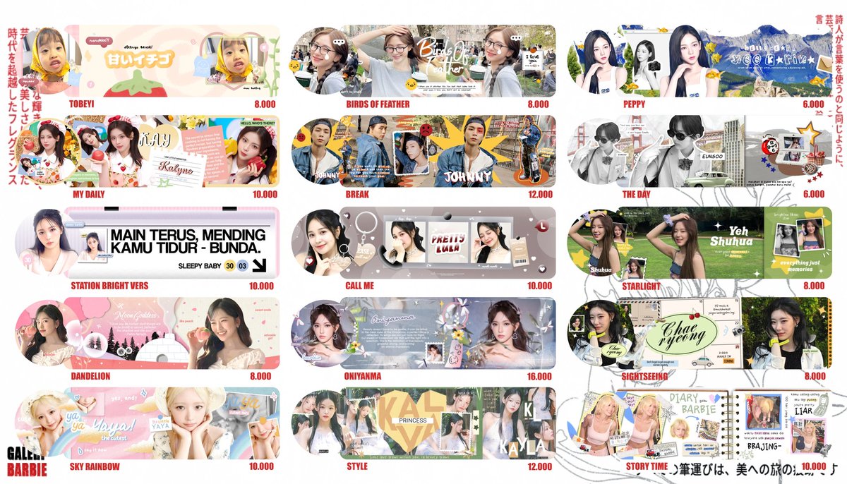 a repost would be appreciated, thank you! 🤍

hawo semunya, karena sudah mendekati akhir tahun, aku mengadakan promo DISC 25% untuk layout by req katalog single &amp; couple dengan minimal pembelian 10k! harga di gambar belum diskon yaa! 🥺🌸

📅: 27 Des 2025 - 3 Jan 2026

#zonauang