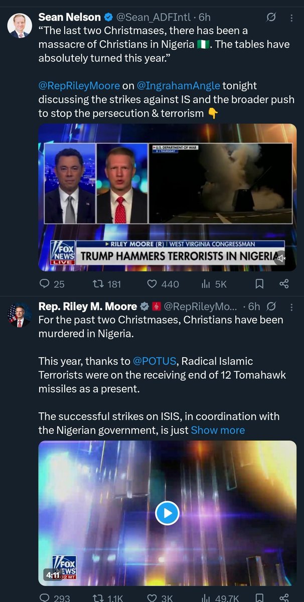 Two posts at the same time tells you there's a coordinated campaign to create a certain false narrative - same MO as Iraq, Libya, Afghanistan, and lately Venezuela.

Now mofos have their sights on Nigeria.