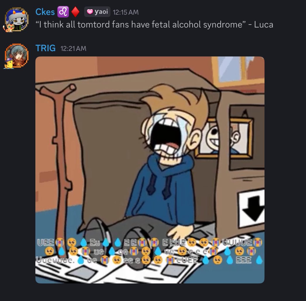 darkhearters's tweet photo. gotta screenshare ALL the tomtord animations to the mf who never got into eddsworld https://t.co/iyUq8ZS0RC