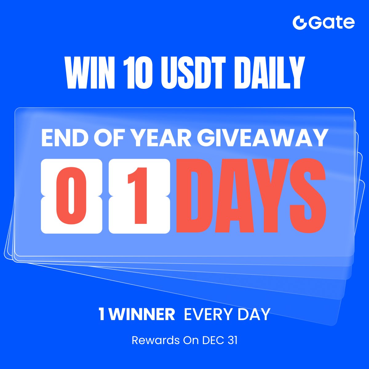 Final warm-up before the End-of-Year Giveaway 🎊 This is your last daily  chance to win 10 USDT before the bigger rewards drop tomorrow. Join today  👇 ▪️ Follow us ▪️ Turn on