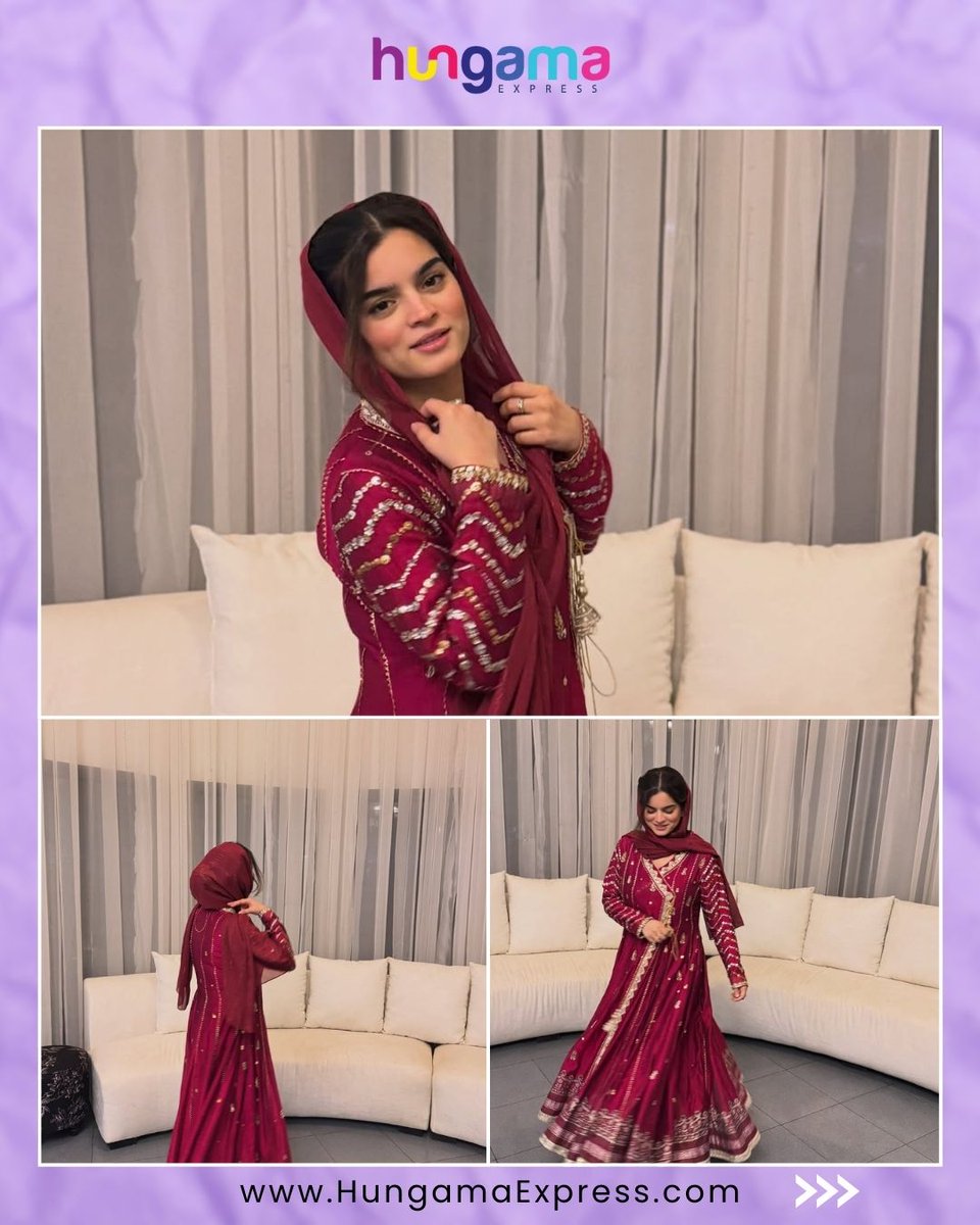 HungamaExpress's tweet image. Wrapped in rich hues and quiet charm, Aliza Sultan proves simplicity is the ultimate statement.

#AlizaSultan #FestiveGlam #GraceInStyle #Hungamaexpress