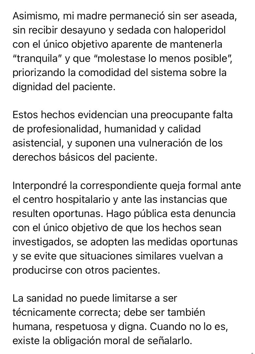 rdmaroto's tweet photo. Al @Hospital_FJD por la dignidad de todo #paciente para recibir un trato digno, humano y profesional. Una concatenación de “muchos fallos” graves que, por tanta indignidad, merecen hacerse públicos con todos los instrumentos que pueda @ComunidadMadrid @sanidadgob https://t.co/7NKQRWUjI2