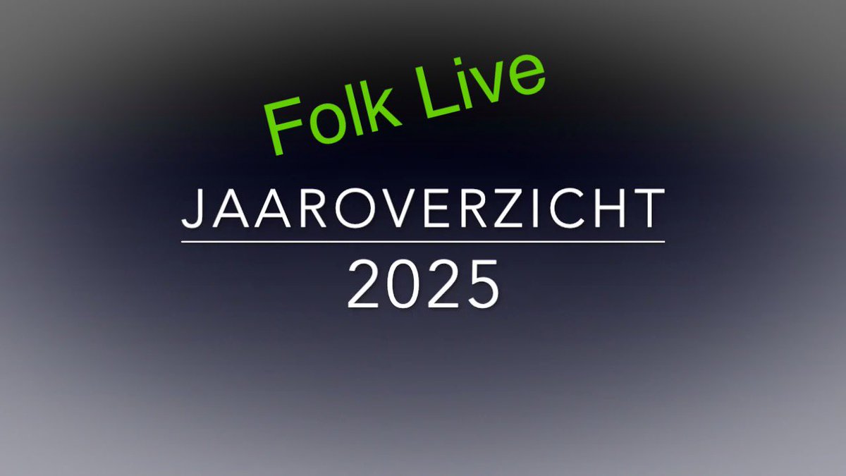 Zaterdag,27 december,  twee (!) uur lang het Jaaroverzicht 2025 van Folk Live. Van 16.00-18.00 uur op de Lokale Omroep Ameland.