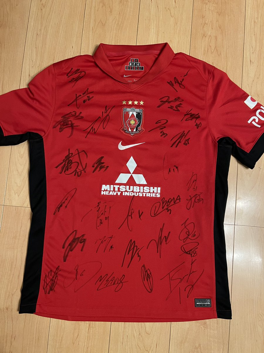 浦和レッズの選手のサイン入り❗️クラブワールドカップ使用の