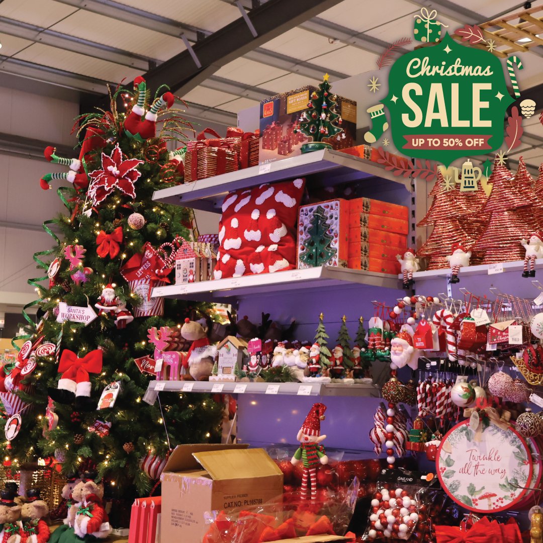 whitakersinfo's tweet photo. 🎄 Christmas Sale Alert!
Up to 50% off decorations, gifts, cards & more! 🛍️
📍 In-store only: Whitakers Garden Centre, Manchester Road, Prescot. Don’t miss out!
#ChristmasSale #PrescotShopping #WhitakersGardenCentre https://t.co/OU2gEOlqTr