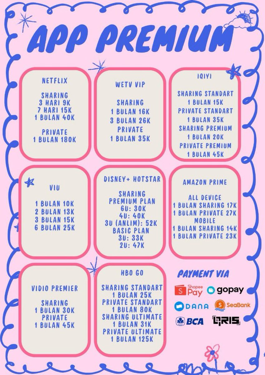molicxs's tweet photo. Happy holidaaay! @peanutsmores jual banyak app premium murmer lohhh, anti scam deh pokoknya 👀 sering ada promo juga &amp; kalau langganan dapet loyalty cards yg isinya bonus😱 lgsg watsap aja cuz #zonauang #zonajajan https://t.co/D0NTrJ5xIy