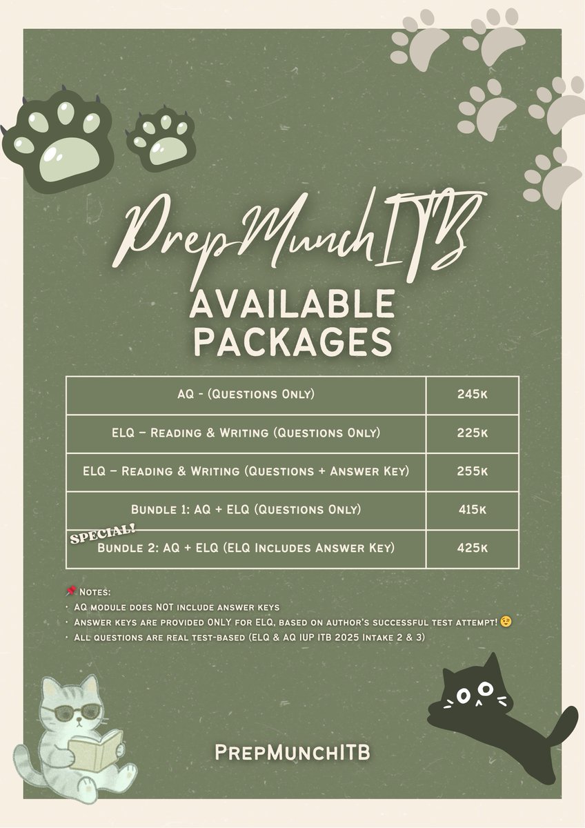 munchie 🐾 | IUP ITB Preparation tweet media