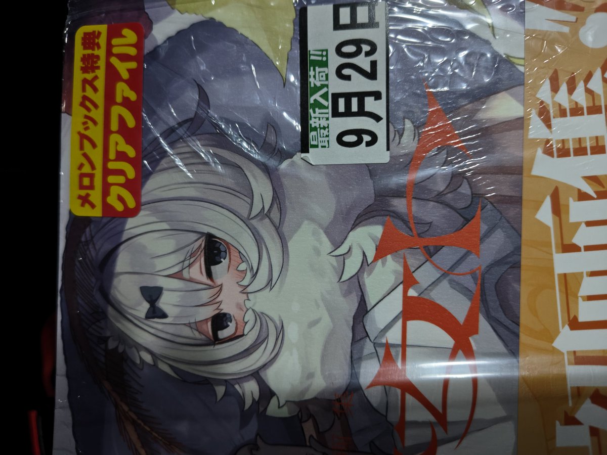 あと、購入特典クリアファイルってステッカーが外装に付いていて、まだ