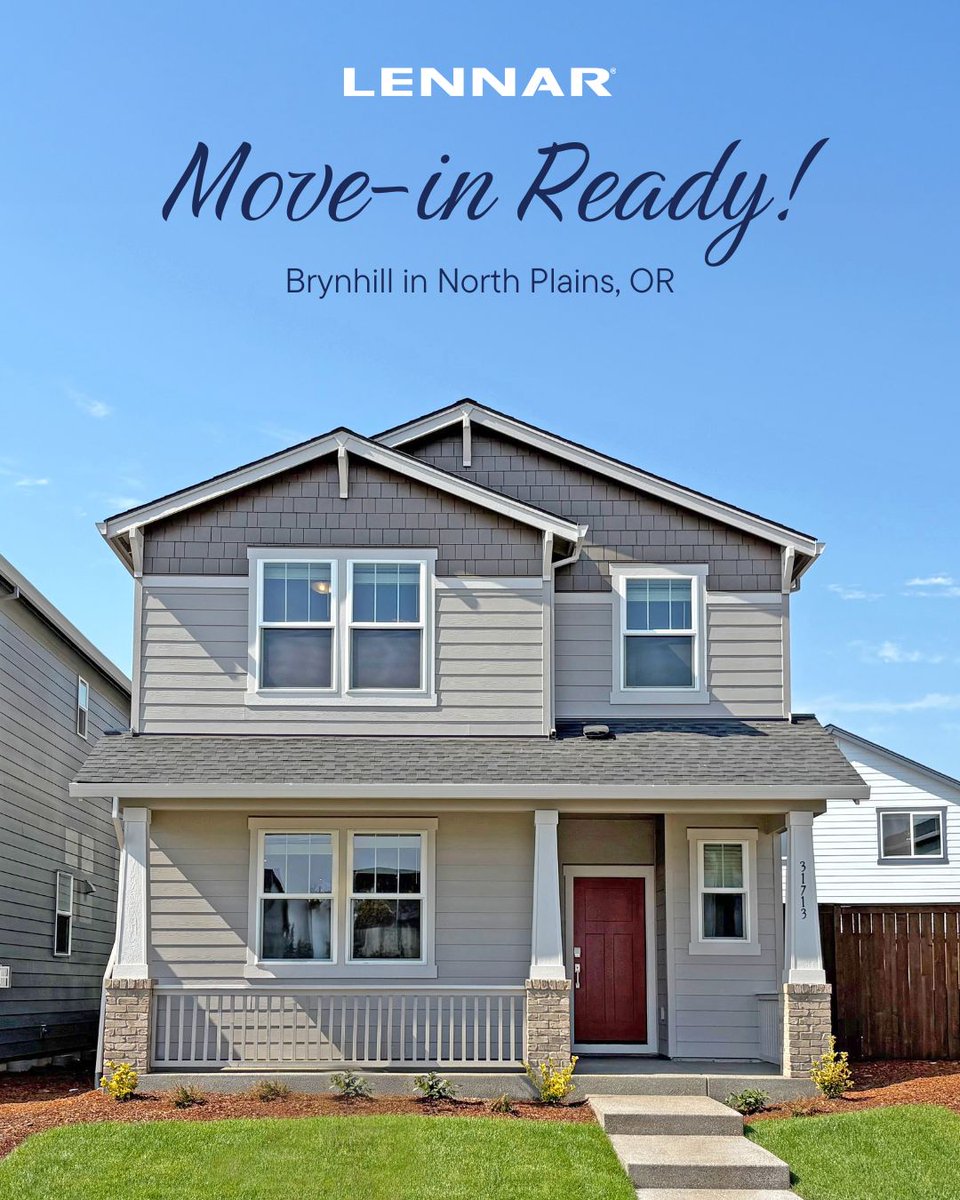 LennarPortland's tweet photo. Discover your dream home in North Plains!
Move-in ready homes with layouts that fit your lifestyle, plenty of space to spread out, and a community full of parks, trails, and open spaces to enjoy every day. Homes start from $399K!

📞 855-768-1675
🔗 https://t.co/gEP5FrBBVL https://t.co/jGy8IbwBIv