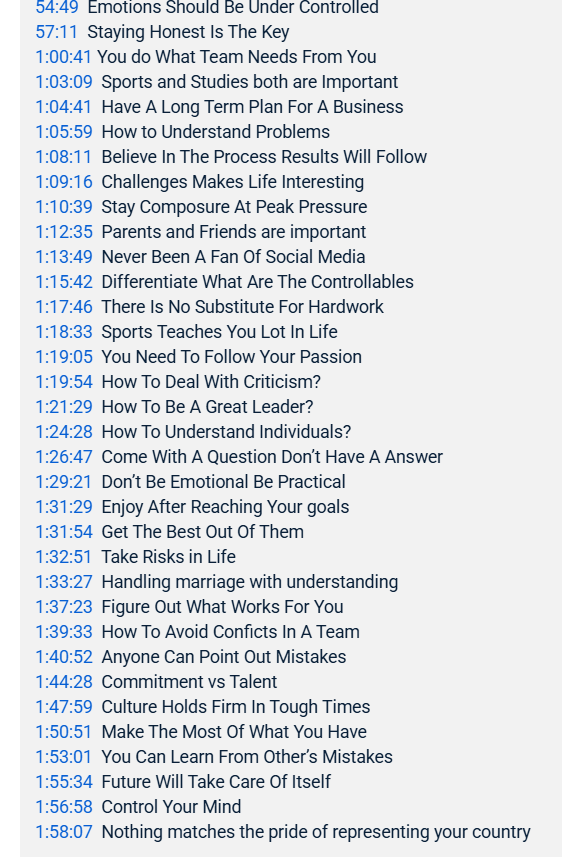 Imprave3's tweet photo. MS Dhoni'wisdom ( All Life lessons, Motivation, Leadership skills) Edited Video 🎥 (Timestamps)⏰ https://t.co/ImOsK9TF2Y
Very Useful for Everyone in Life 🧠
Please do Support these kind of videos 🙏
#MSDhoni #dhoni #dhonilessons
#dhonicalm #dhonifans #dhonilovers #dhonileader https://t.co/hHayjqnLnZ