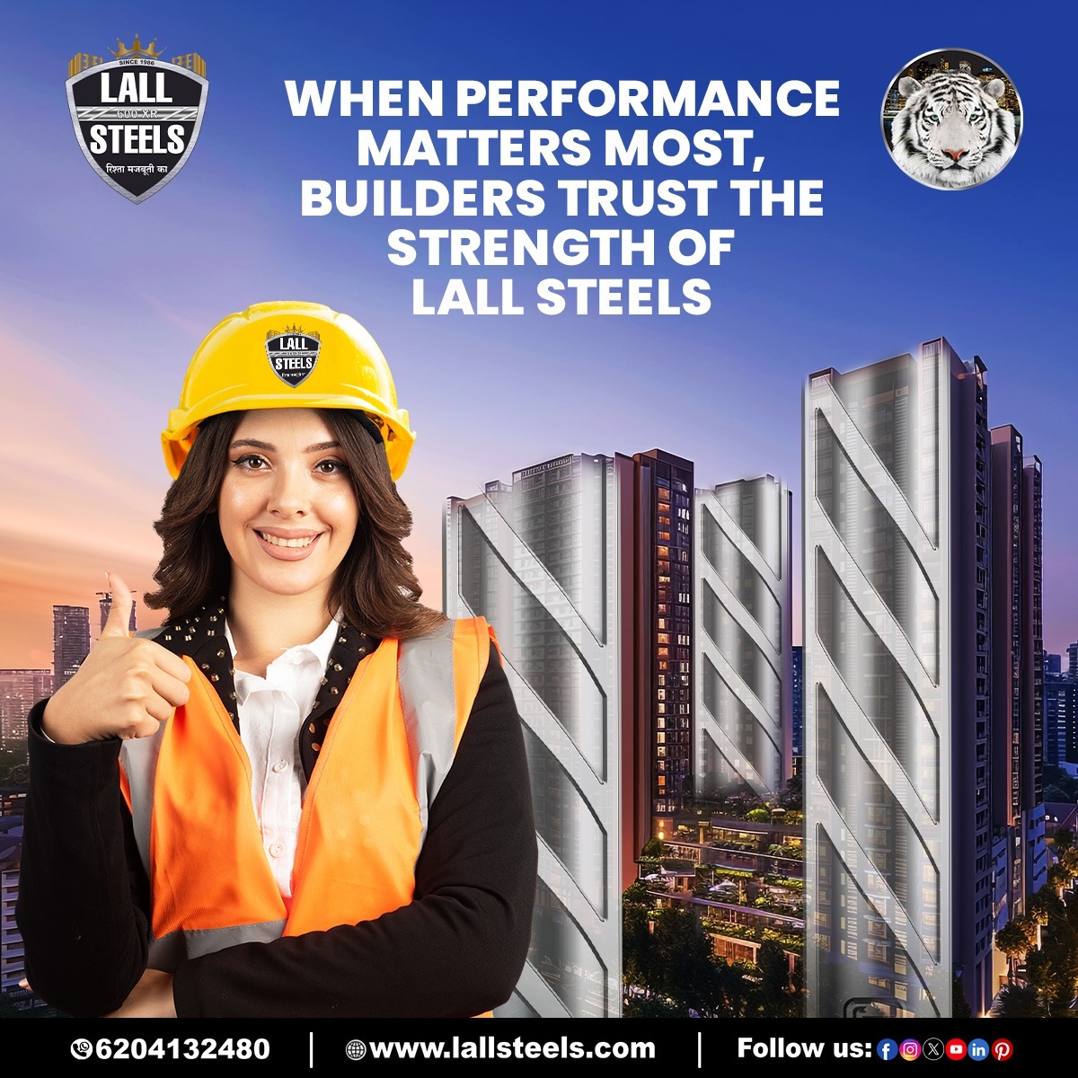 LalSteel's tweet photo. When strength, safety, and performance matter most, builders choose LALL STEELS. 📷📷

Build with confidence. Build with Lall Steels.

📷 6204132480
📷 https://t.co/qqWH9YNxx2

#LallSteels #StrengthYouCanTrust #BuildingTheFuture #QualitySteel #BuildersChoice #StrongFoundations https://t.co/neHOKRgyrP