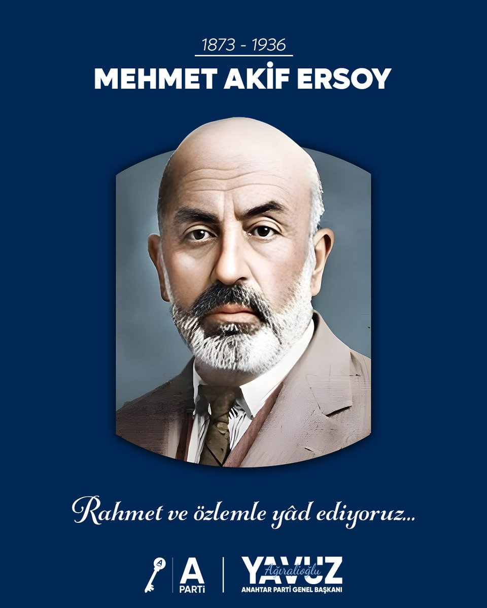 Korkma!
Çünkü bu topraklarda umut hiç susmadı.

Mehmet Akif Ersoy, bir millete korkuyu değil; inancı, teslimiyeti değil istiklâli öğretti.
İstiklâl Marşı, bugün de bize aynı yerden sesleniyor.
İstiklâl şairimizi rahmet, minnet ve hürmetle anıyoruz.