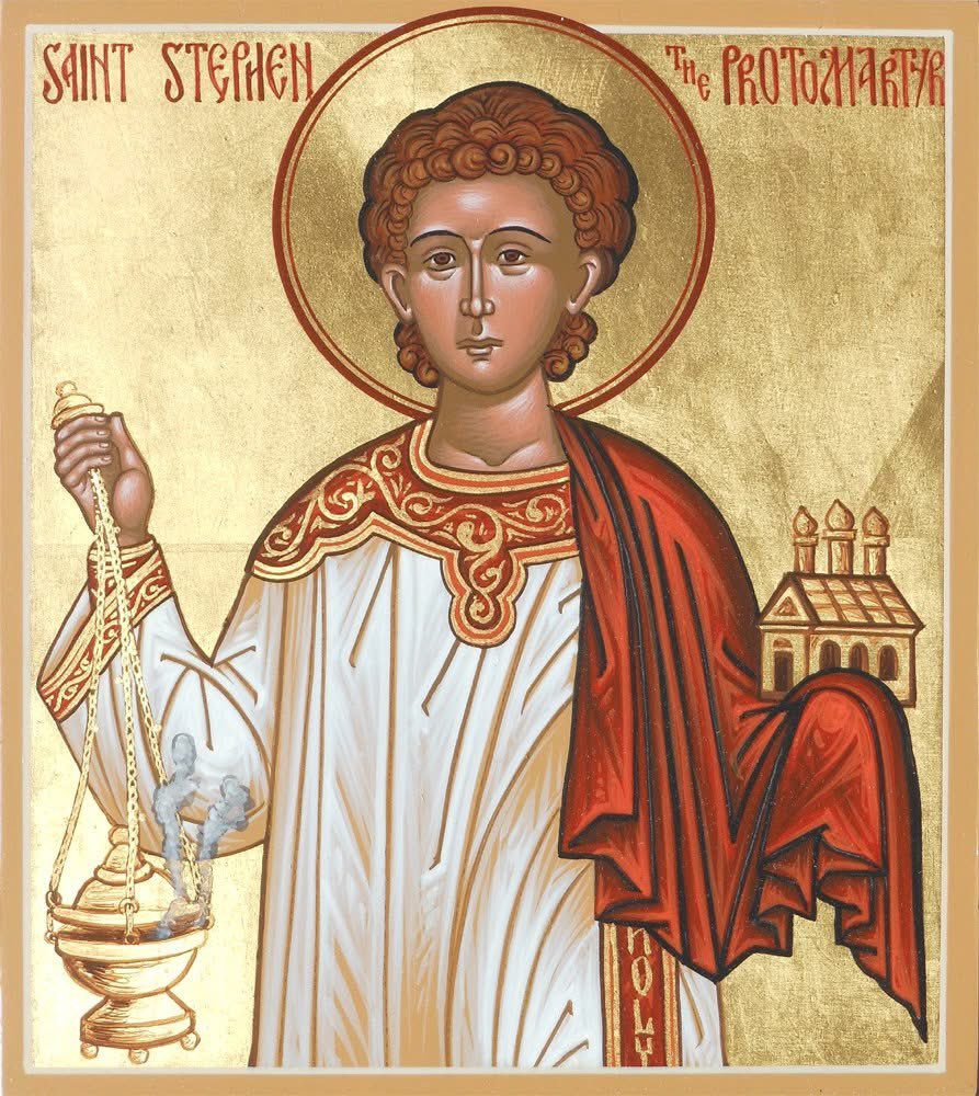 12ApostlesHants's tweet photo. Today, as we continue to celebrate the Great Feast of the Nativity according to the flesh of our Lord, God and Saviour Jesus Christ, we commemorate the Holy Protomartyr Stephen https://t.co/SX6DfUizh3 #27December 

Acts 6:8–15,7:1–5,47–60; Matt 12:15–21
https://t.co/AfLXQUSjFq https://t.co/aDAecvUq9r