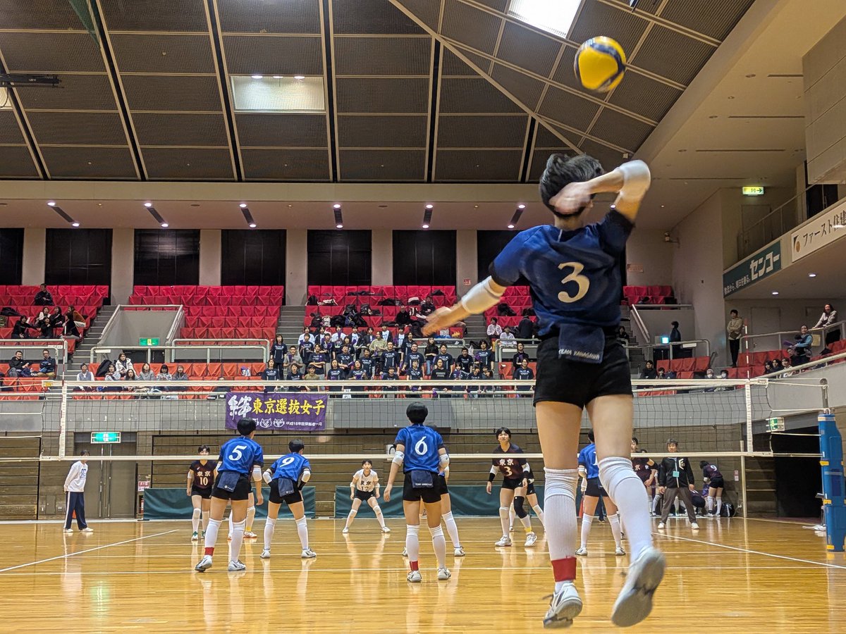 神奈川女子JOC 決勝トーナメント3回戦 ○神奈川0－2東京○（23-25