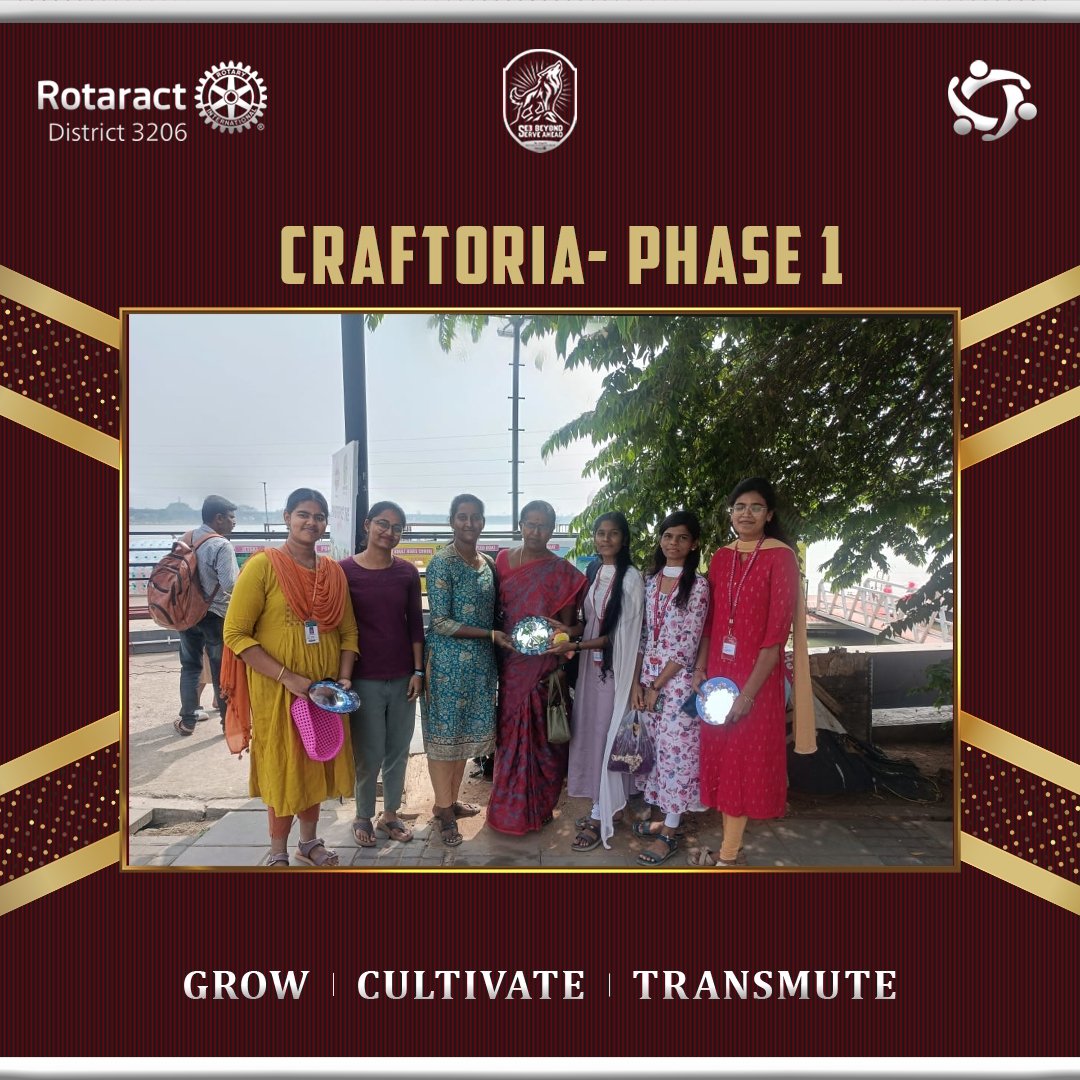 Rotaractgct's tweet photo. “Crafted with Love, Sold with Purpose!”

Craftoria was a vibrant craft exhibition and fundraising initiative showcasing handmade creations, fostering teamwork, social responsibility, and meaningful engagement with both members and the public. https://t.co/i798oLFibv