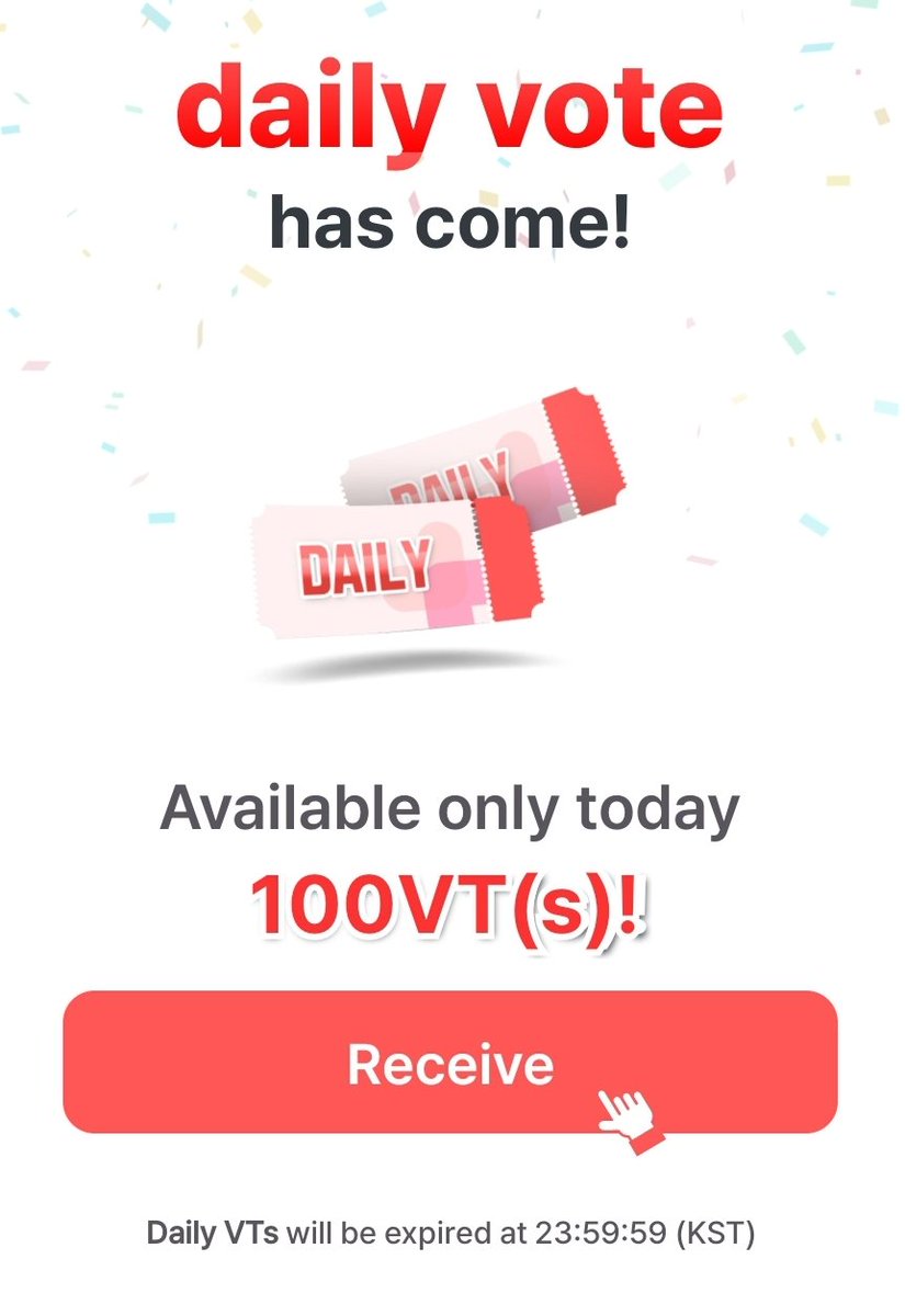 📢Fanplus Female Idol Round 67 (Ends 12/30)

Currently #3

✅️Use code #b2e8f4ff for sign up (3000VTs)
✅️Attendance (1000VTs max)
✅️Videos(500VTs)
✅️Tapjoy activities
✅️Daily in app (100vt)
✅️Daily click (1000vt): fanplus.co.kr/votes/497/?id=…

#LimYoona #YoonA #임윤아 #윤아