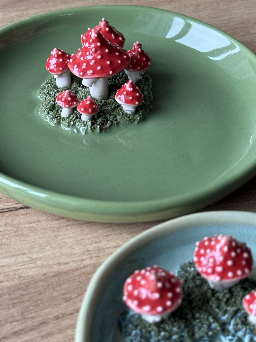 Нашла красивишные мухоморные тарелочки в Белграде! Теперь используются дома для украшений и всяких небольших штук.

У мастера есть еще и кружки 🍄

instagram.com/ceramicmagic.rs