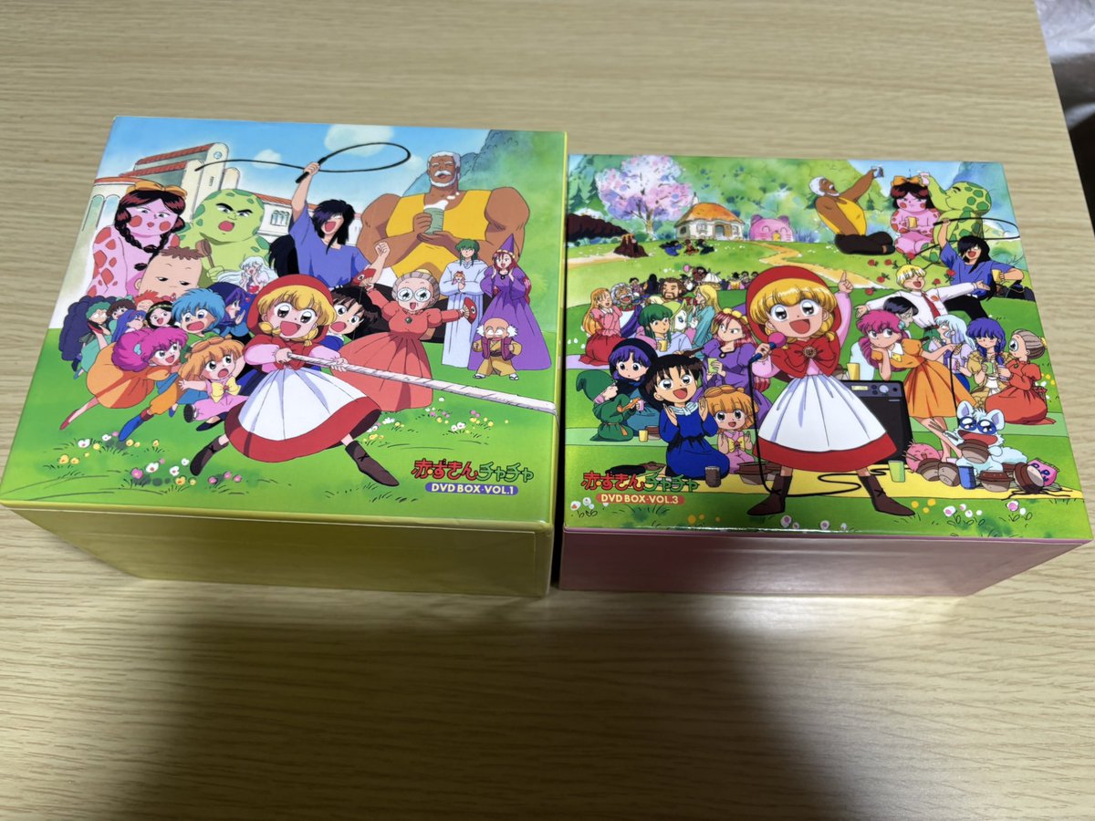 赤ずきんチャチャのDVDBOX1、3が届きました✨2に関しては後日届きます