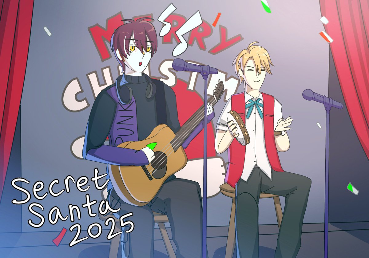 Hello there, I'm your #secretsantaoc25
Here is a drawing  for you. Happy Holidays ☃️
<a href="/0o0sakana/">Tuna</a> 's oc, Arvo.
#ocsbase