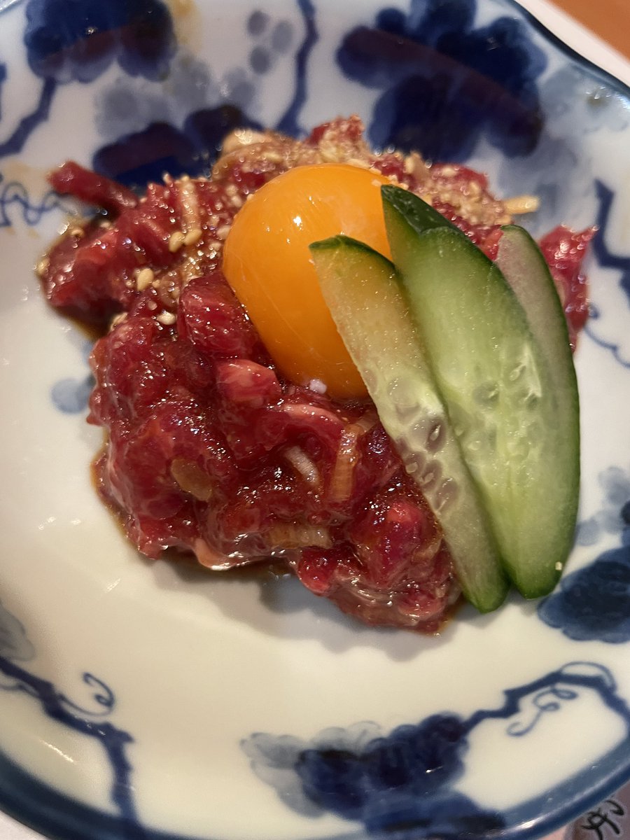 ユッケになります。 馬刺しユッケのレシピ