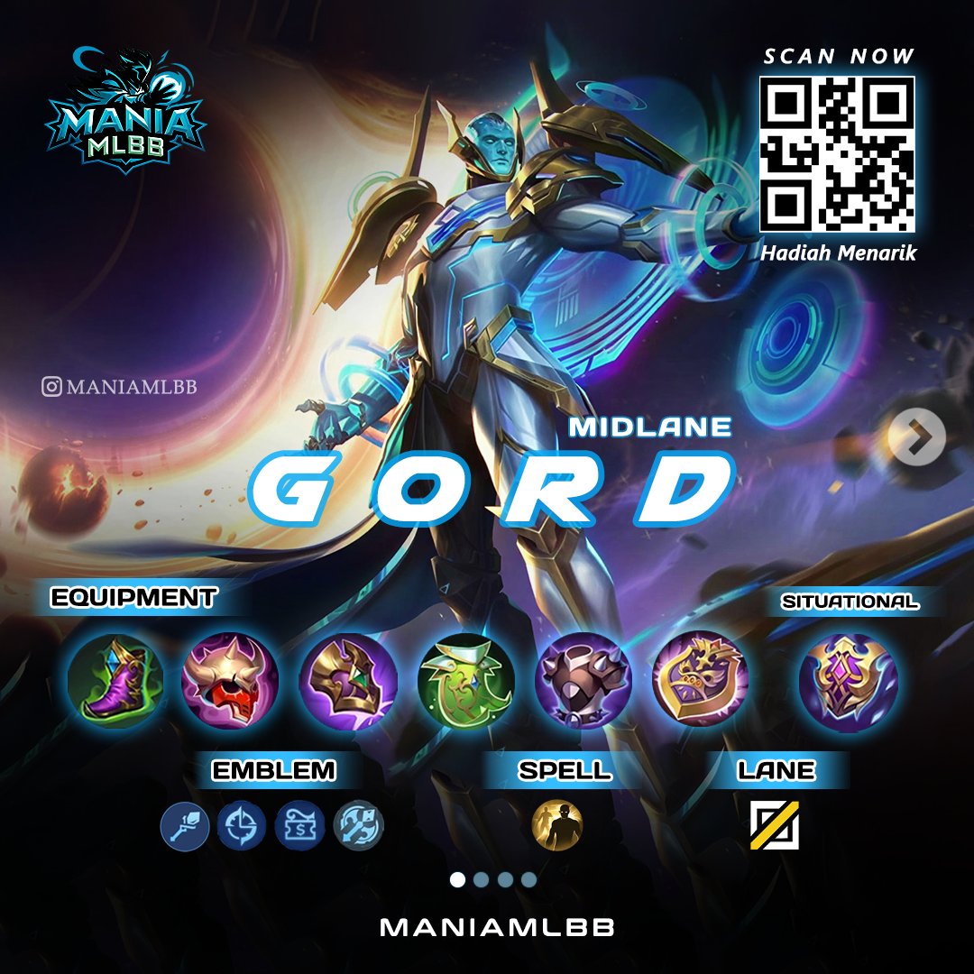mania_mlbb's tweet photo. Nih yang mau tau Build Midlane GORD😜
Siapa tau User GORD ada yang setuju sm mimin😚 tulis any your opinion di kolom komentar ya guys!!
_________________________________
#MLBB #GuideMLBB #moba https://t.co/BgCbg2EFDE